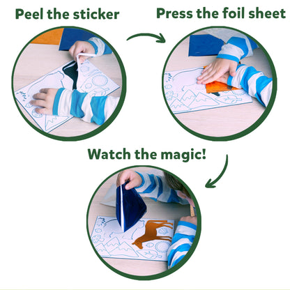 Skillmatics Foil Fun - Unicorns & Princesses, No Mess Art for Kids, Craft Kits & Supplies, DIY Creative Activity, Travel Toys, Gifts for Ages 4, 5, 6, 7, 8, 9