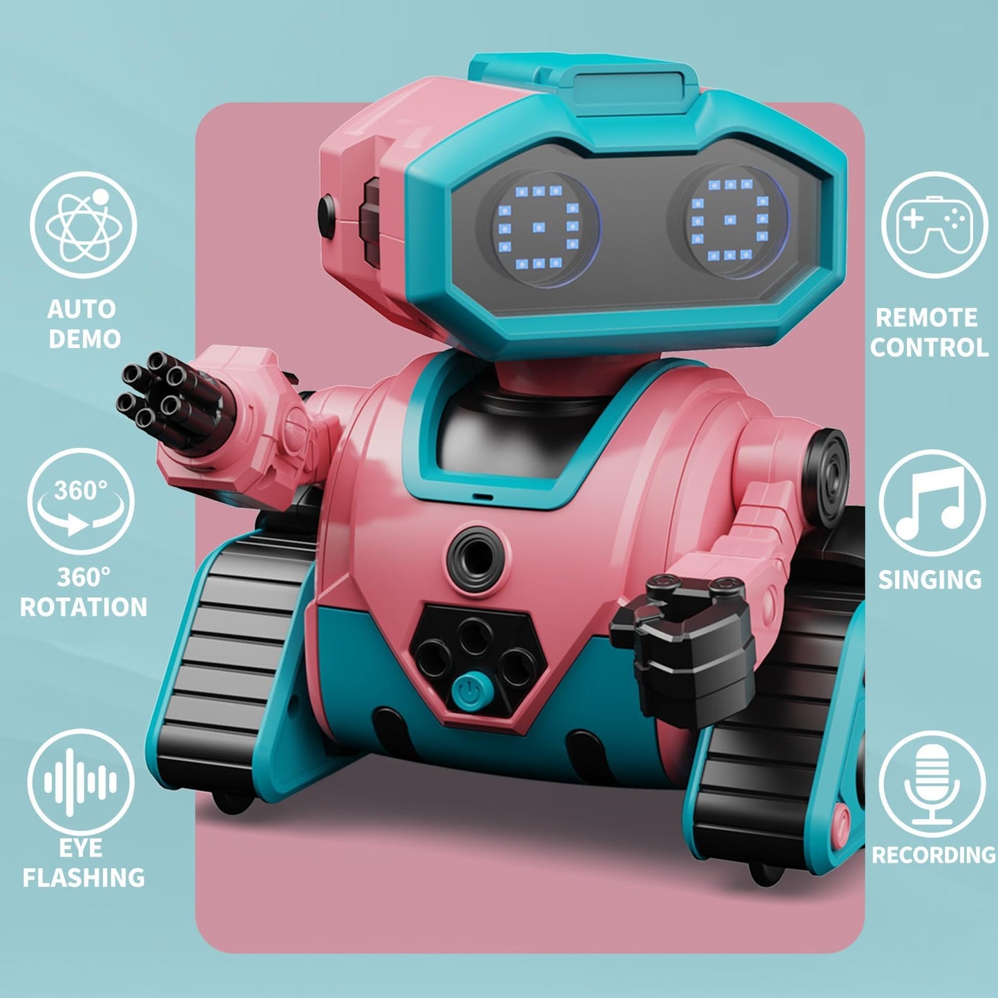 Robot Toys for Boys Girls,Rechargeable RC Robot