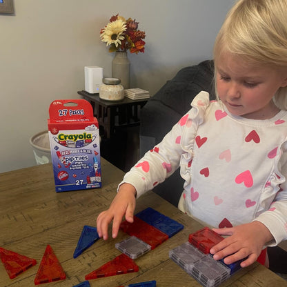 Crayola Mini Magnetic PIP-Tiles, Bold Colors