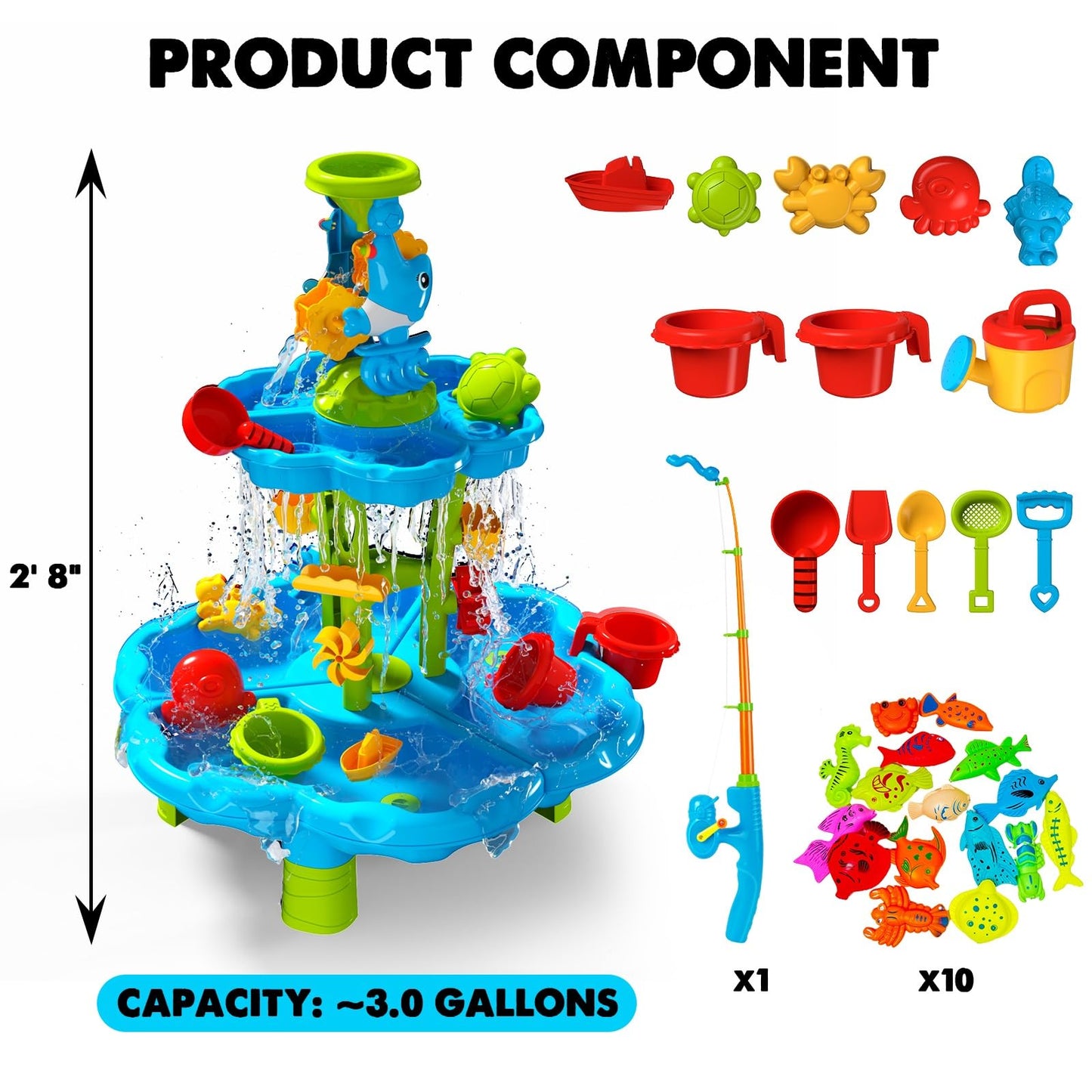 CozyBomB™ Water Table for Toddlers 3-5