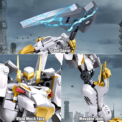 Transforming Robot Building Set for Adults, 2 in 1 City Warrior Mech & Fighter Jet Building Toy Model, 952 Pcs Creative Collectible Gift for Boys Kids 8-12