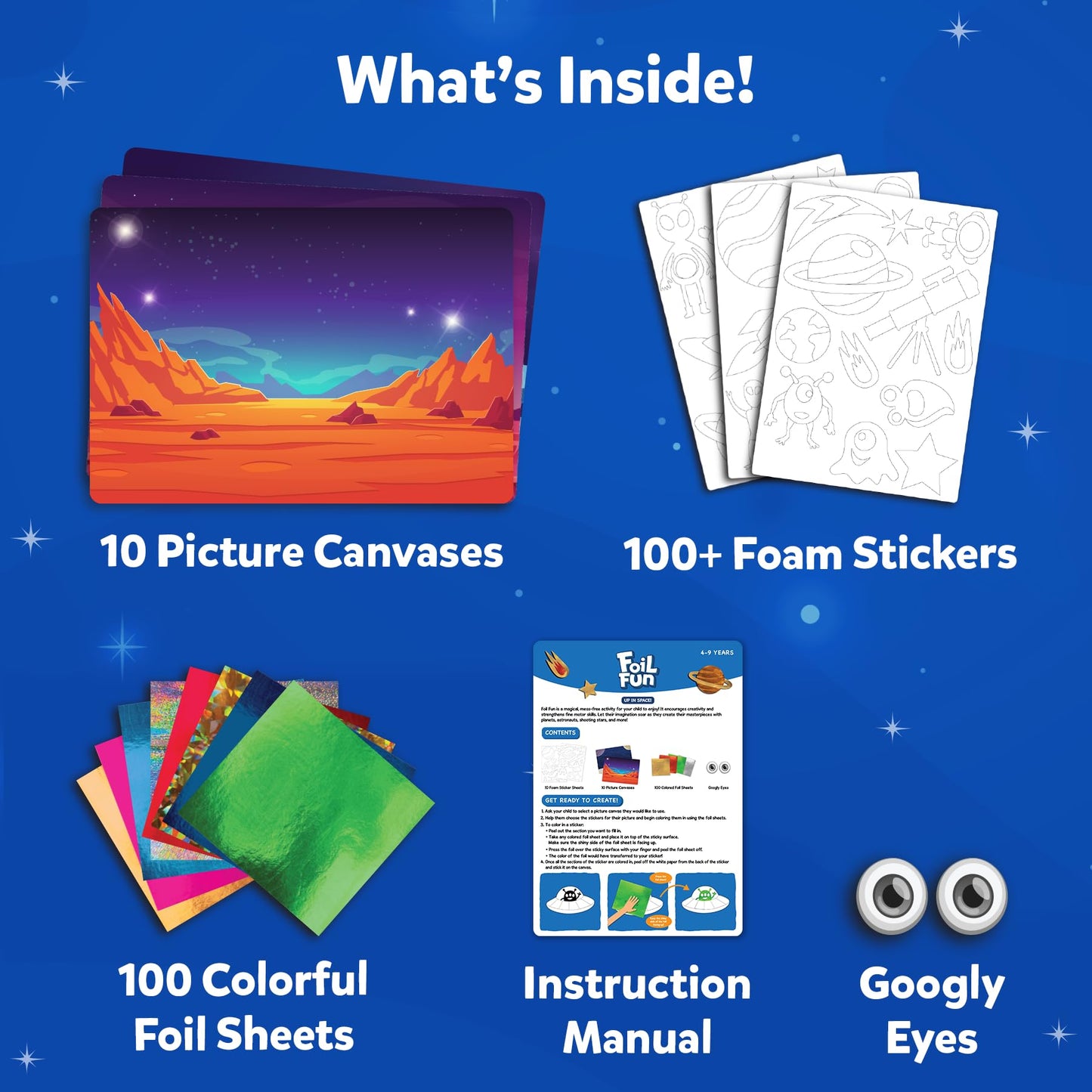 Skillmatics Foil Fun - Unicorns & Princesses, No Mess Art for Kids, Craft Kits & Supplies, DIY Creative Activity, Travel Toys, Gifts for Ages 4, 5, 6, 7, 8, 9