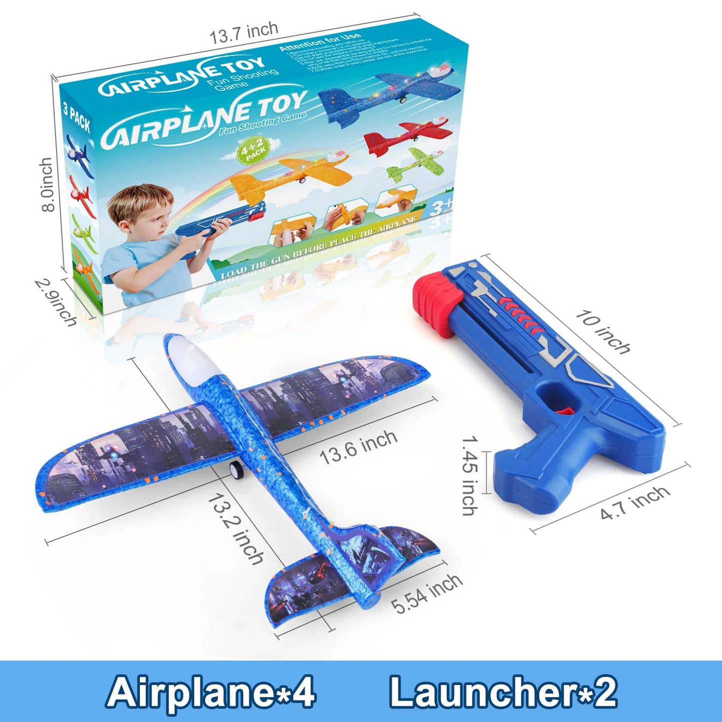 3 Pack Airplane Launcher Toys,