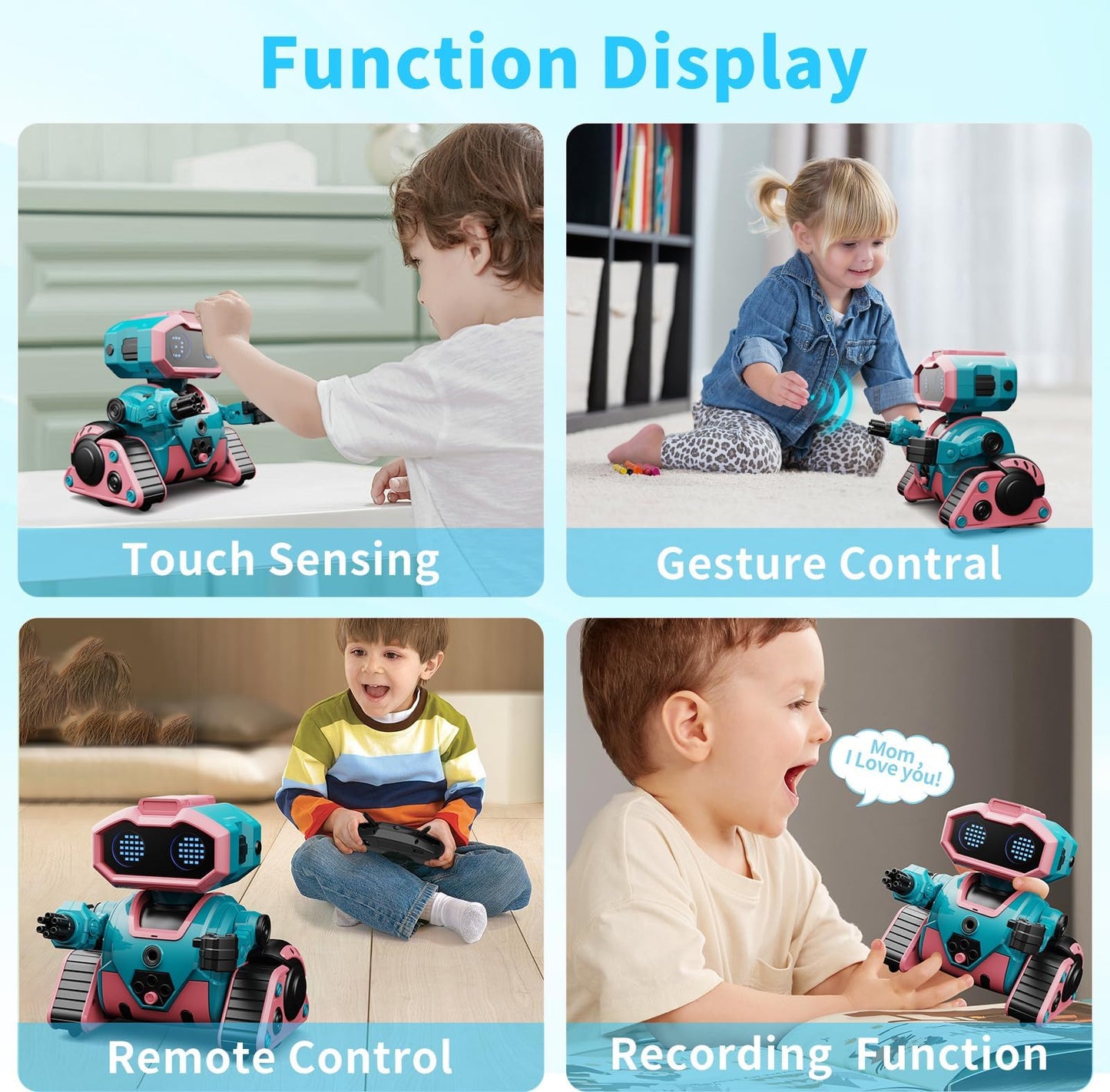 Robot Toys for Boys Girls,Rechargeable RC Robot