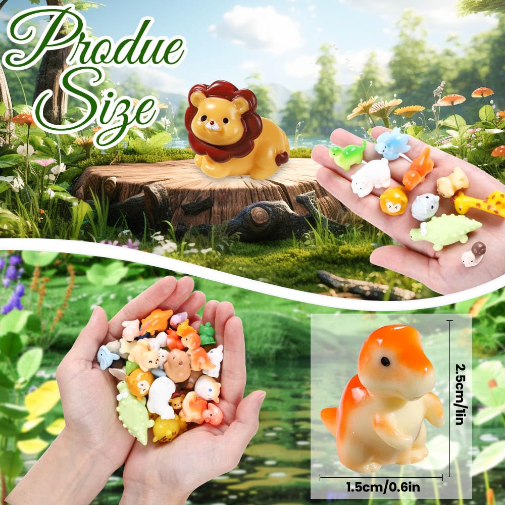 40pcs Mini Resin Animal 40 Styles