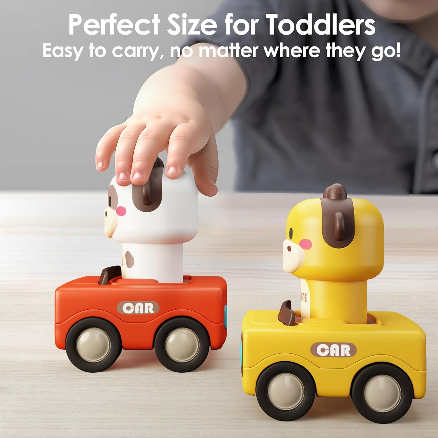 Press to Go Car Toys for Toddlers