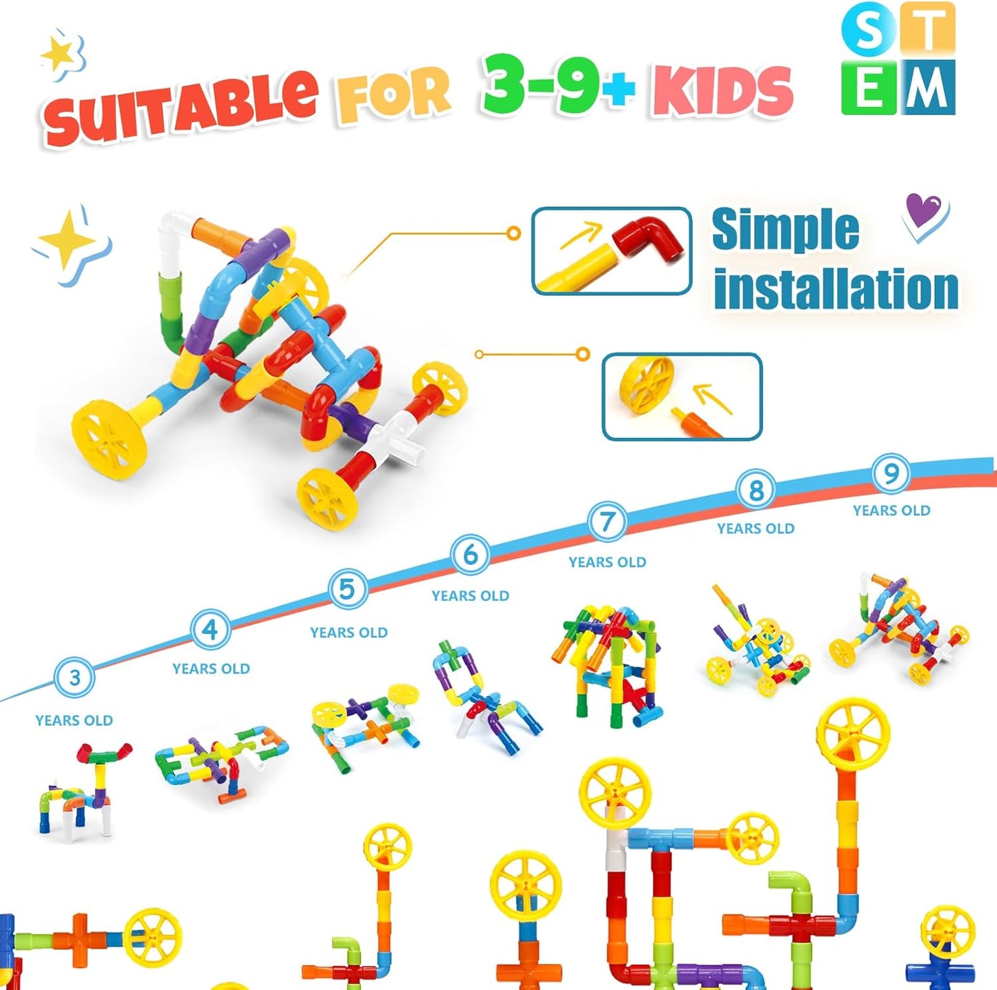 Tube Pipe Building Blocks