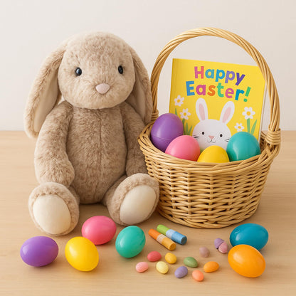 Beige Cream Bunny Rabbit Stuffed Animals Plush Toys for Kids Girls Boys Baby Birthday Bedtime Gift,17.7 inches