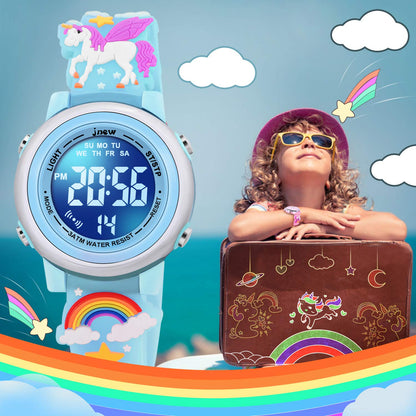 3D Cartoon Waterproof Watches for Girls