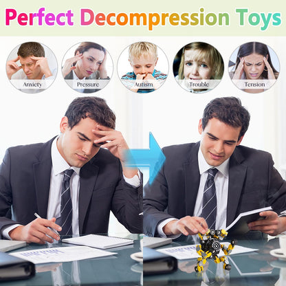 Transformable Fidget Spinners Set