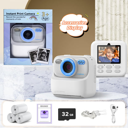 Upgrade Kids Camera Instant Print for Boys and Girls