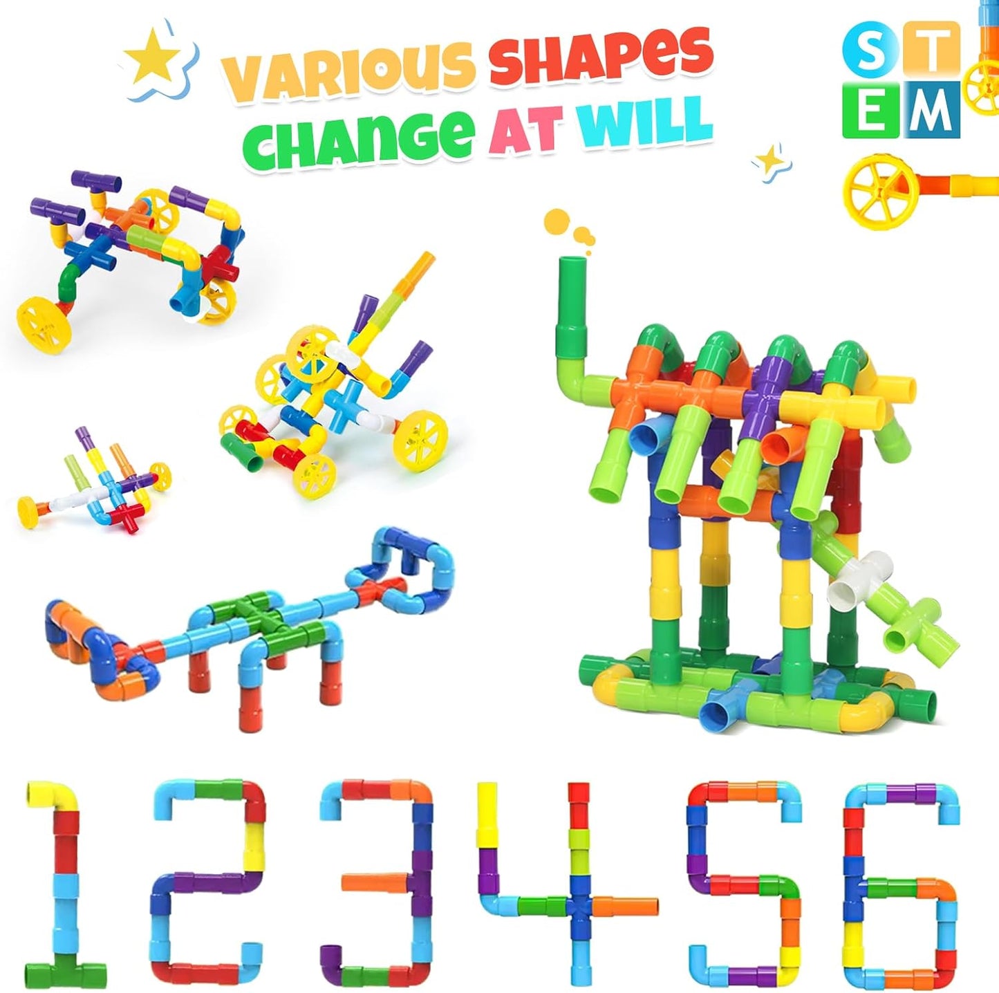 Tube Pipe Building Blocks