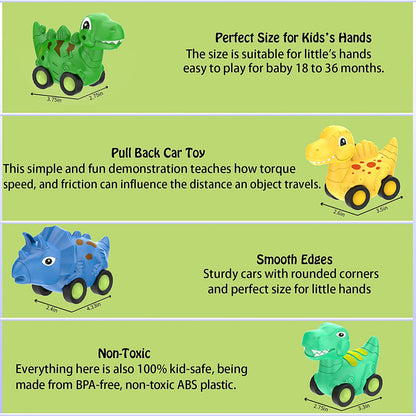 Dinosaur Friction Power Carrier Truck Toy
