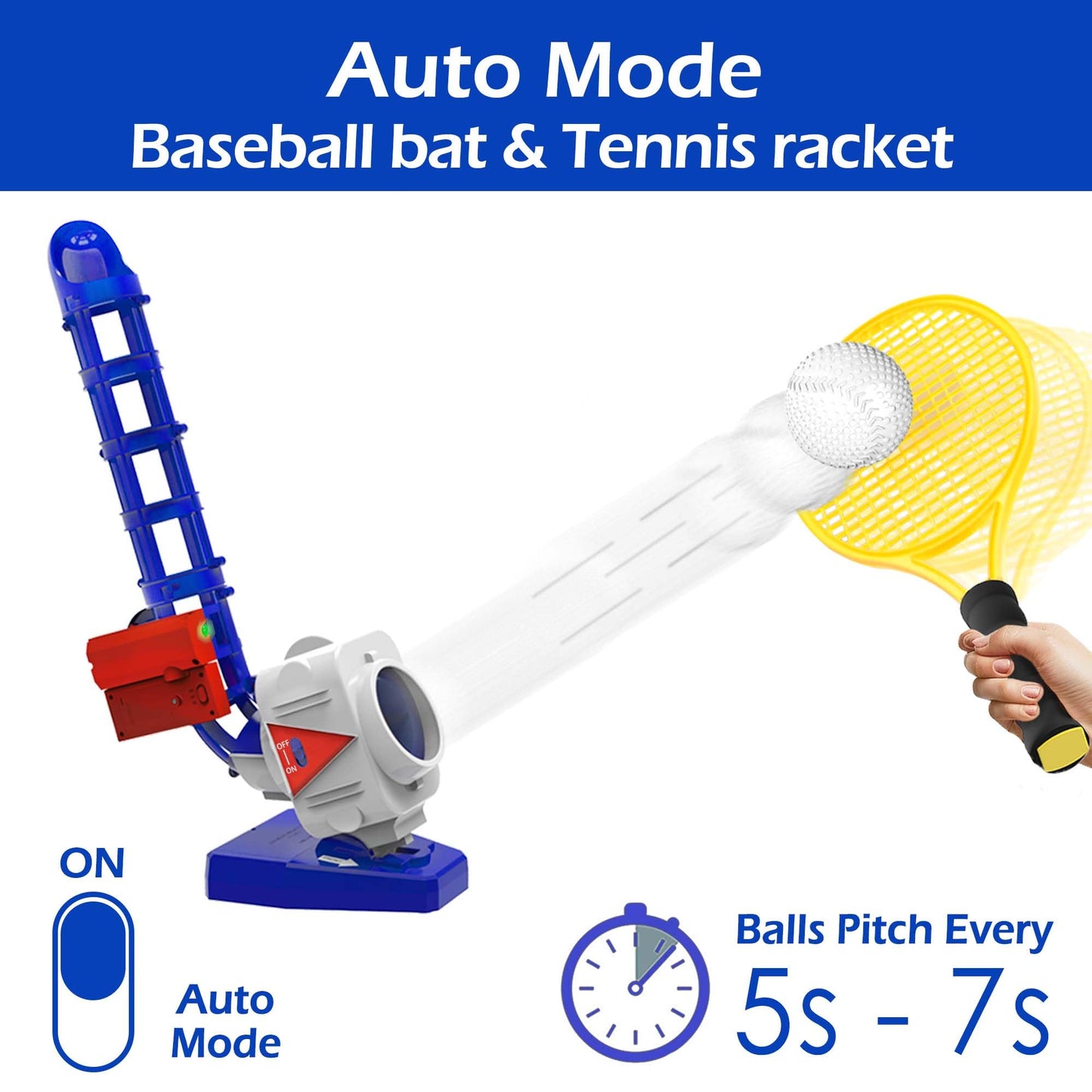 2 in 1 RC Baseball Tennis Pitcher