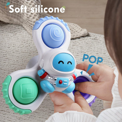 3PCS Pop Suction Cup Spinner Rotatory Toys