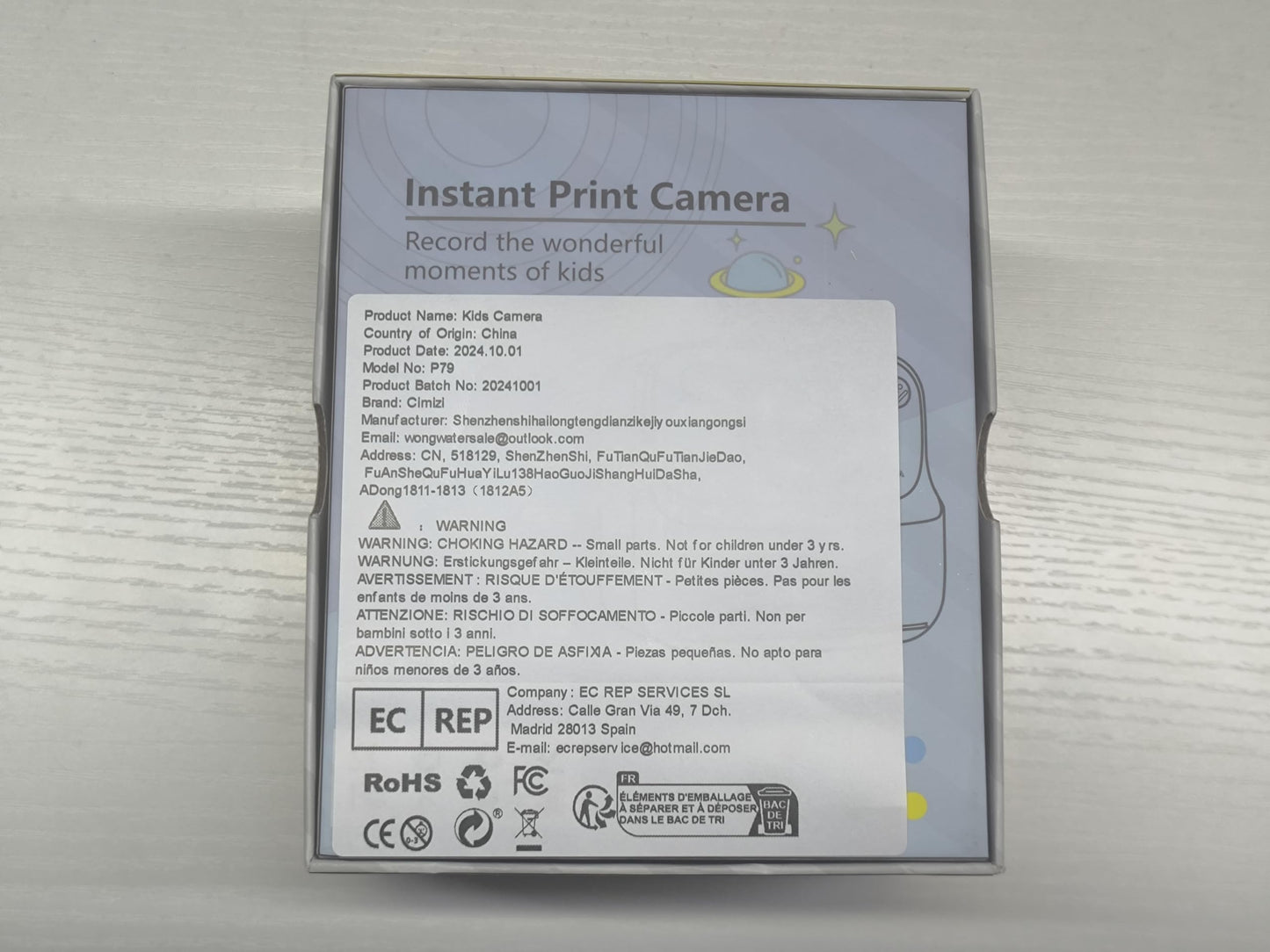 Upgrade Kids Camera Instant Print for Boys and Girls