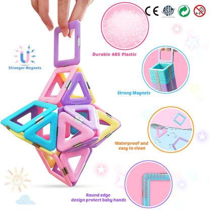 Upgrade Building Blocks Magnetic Tiles Set