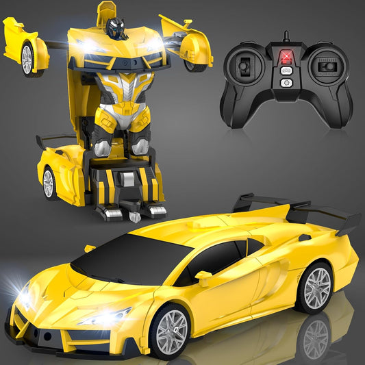 Transform Robot RC Cars with Cool LED Headlights