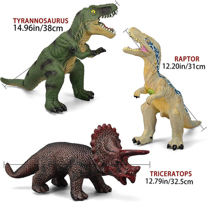 6 Jumbo Soft Dinosaur Toys