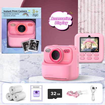 Upgrade Kids Camera Instant Print for Boys and Girls