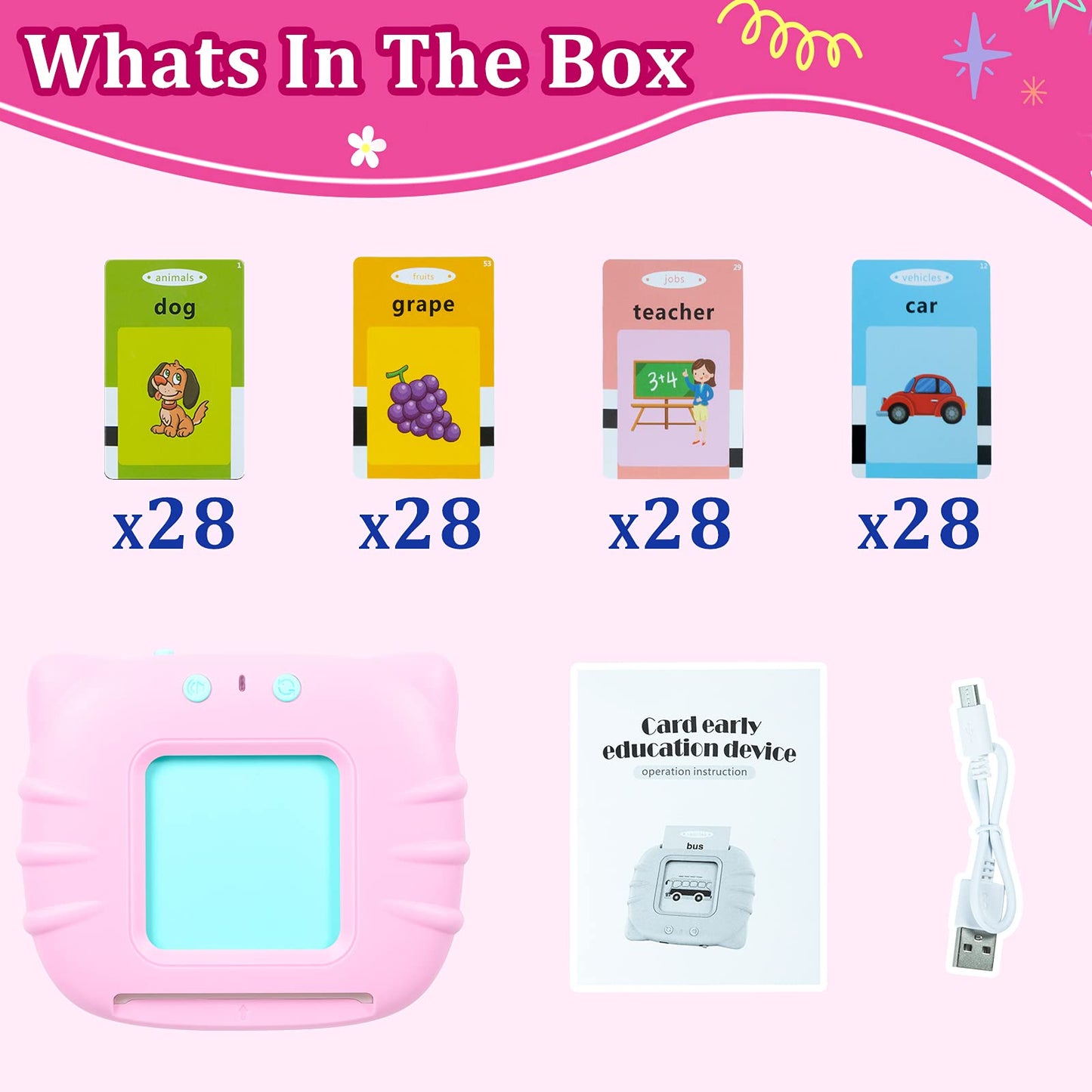 Toddler Toys Sight Words Talking Flash Cards for Ages 2 3 4 Boys and Girls, Autism Sensory Toy for Autistic Children, Learning Educational Montessori Speech Therapy Toys 224 Sight Words