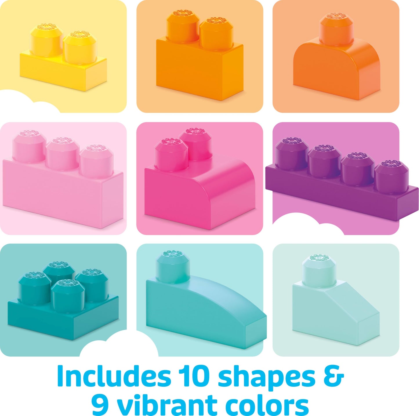 MEGA BLOKS First Builders Toddler Blocks Toys Set