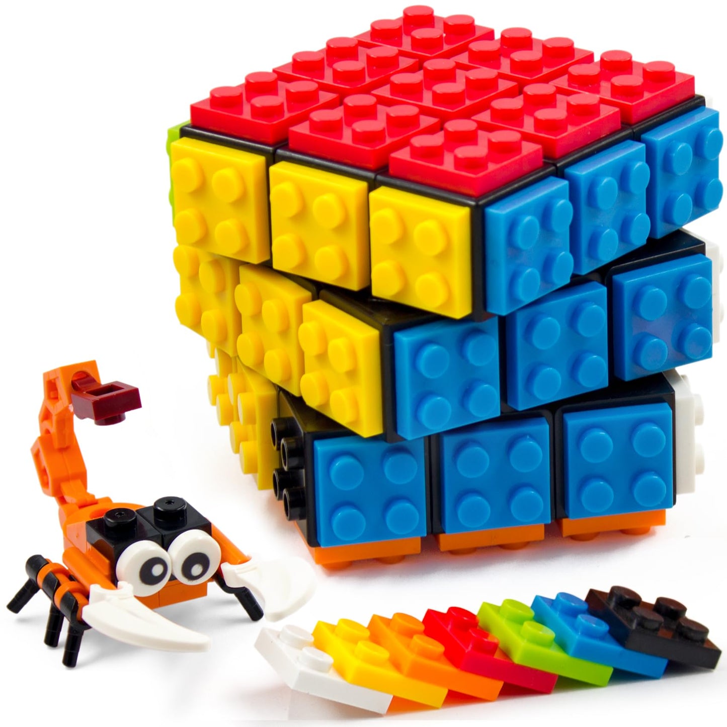 3x3 Brick Speed Cube with Building Blocks