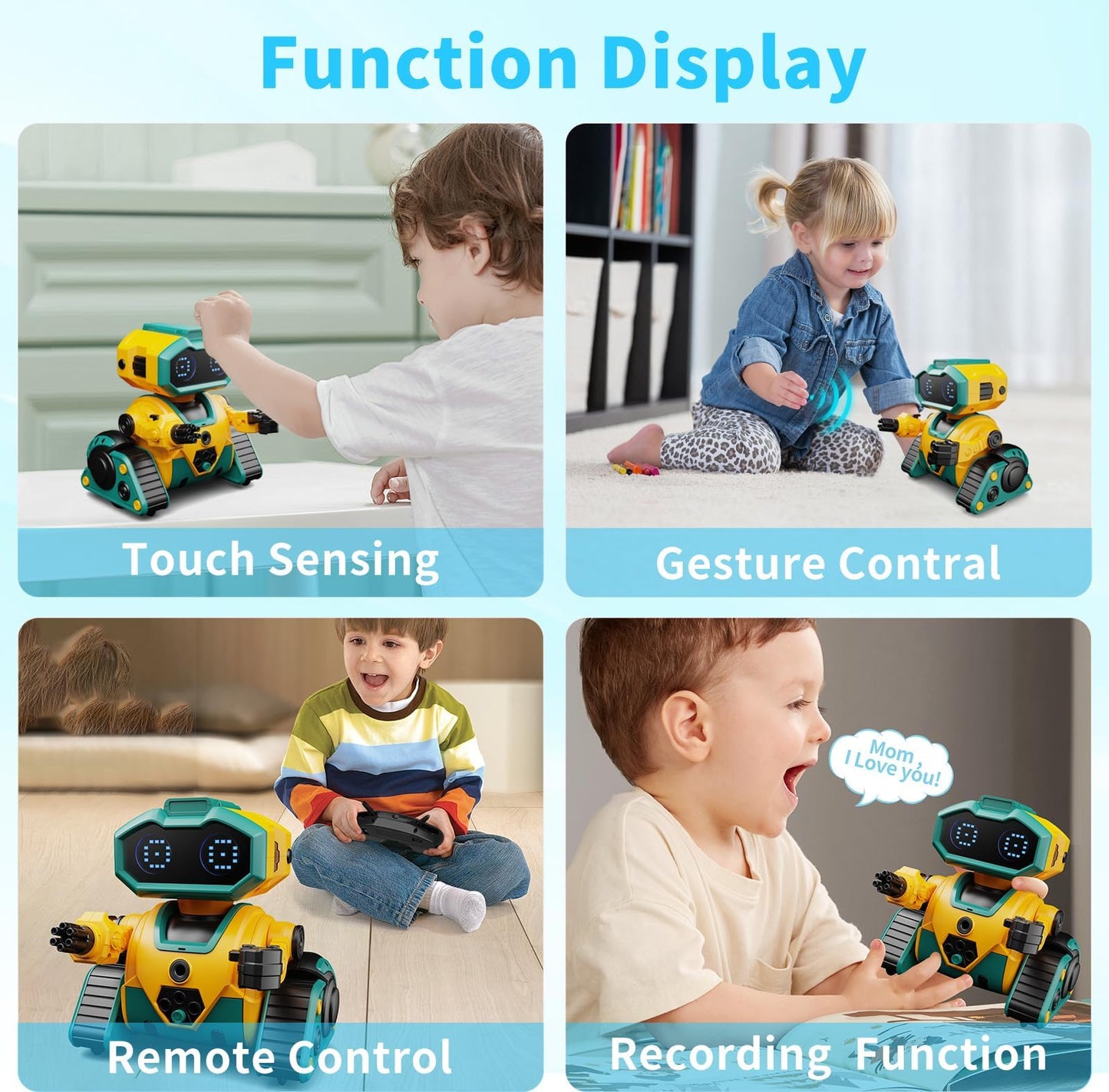 Robot Toys for Boys Girls,Rechargeable RC Robot
