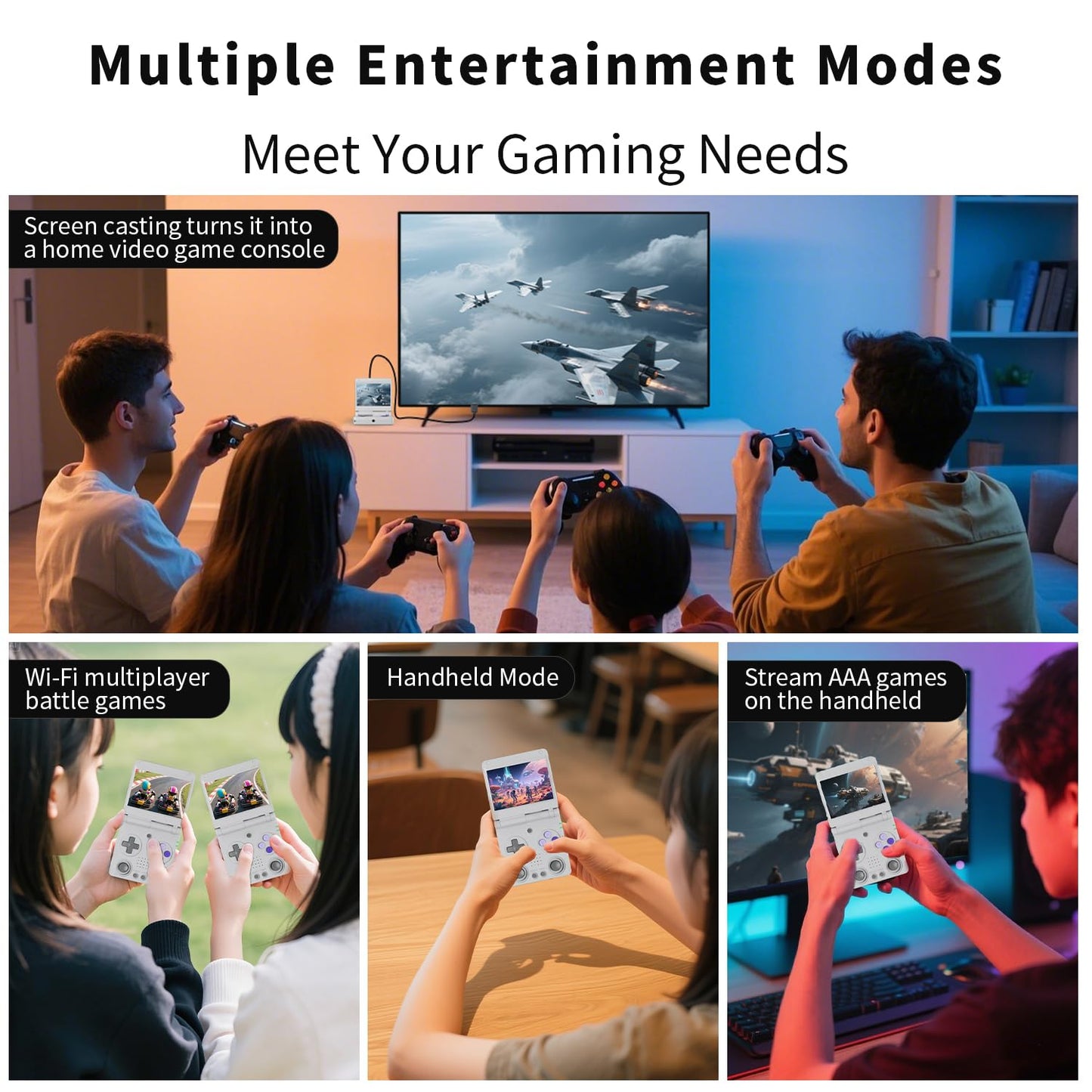Foldable Retro Handheld Game Console