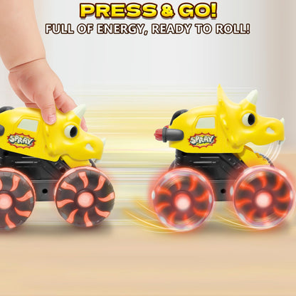 3 Pack Monster Truck Dinosaur Car Toys