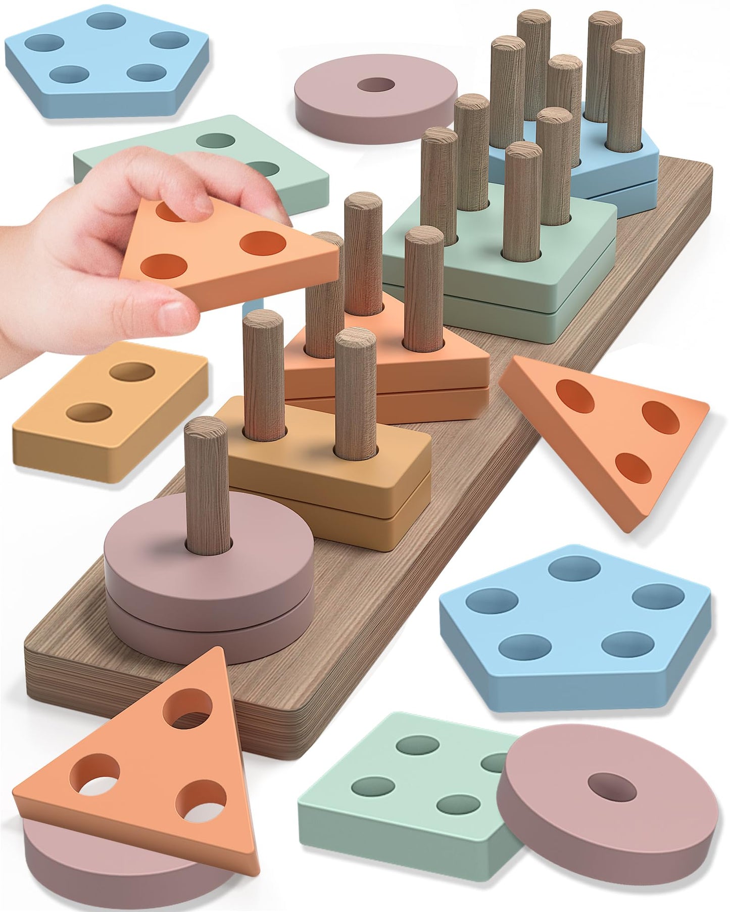 Montessori Toys for 1 2 3 Year Old Boy Girl