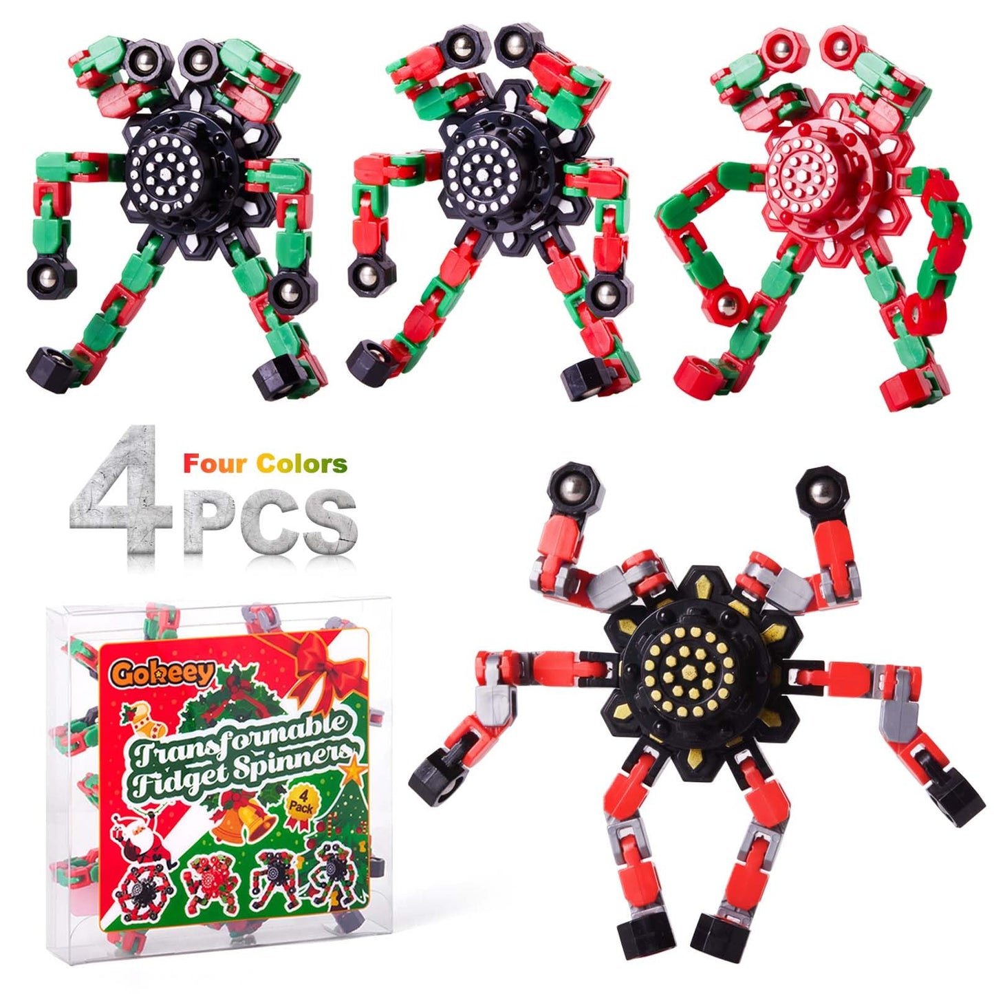 Transformable Fidget Spinners Set