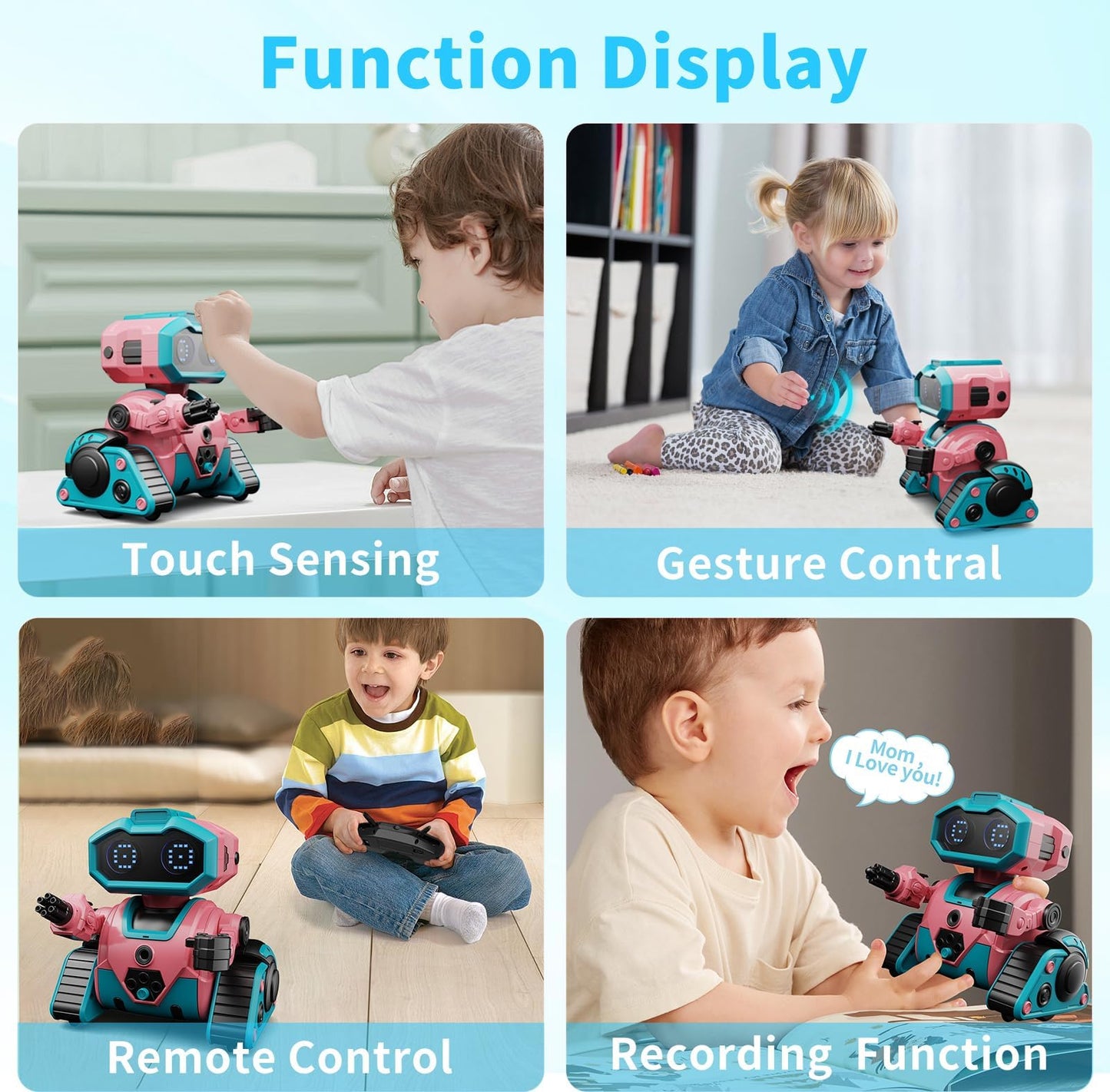 Robot Toys for Boys Girls,Rechargeable RC Robot