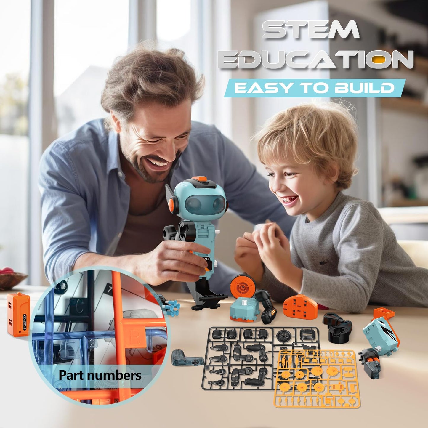 STEM Circuits Robot Building Toys for Kids
