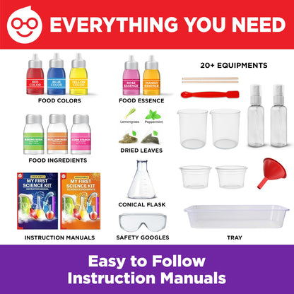 Doctor Jupiter My First Science Kit for Kids Ages 4-5-6-7-8| Birthday Gift Ideas for 4-8-12 Year Old Boys & Girls| Toy Stem Kit with 100+ Experiments| Learning & Educational, Summer Activities