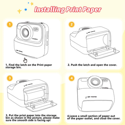 Upgrade Kids Camera Instant Print for Boys and Girls