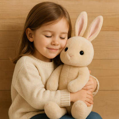 Beige Cream Bunny Rabbit Stuffed Animals Plush Toys for Kids Girls Boys Baby Birthday Bedtime Gift,17.7 inches