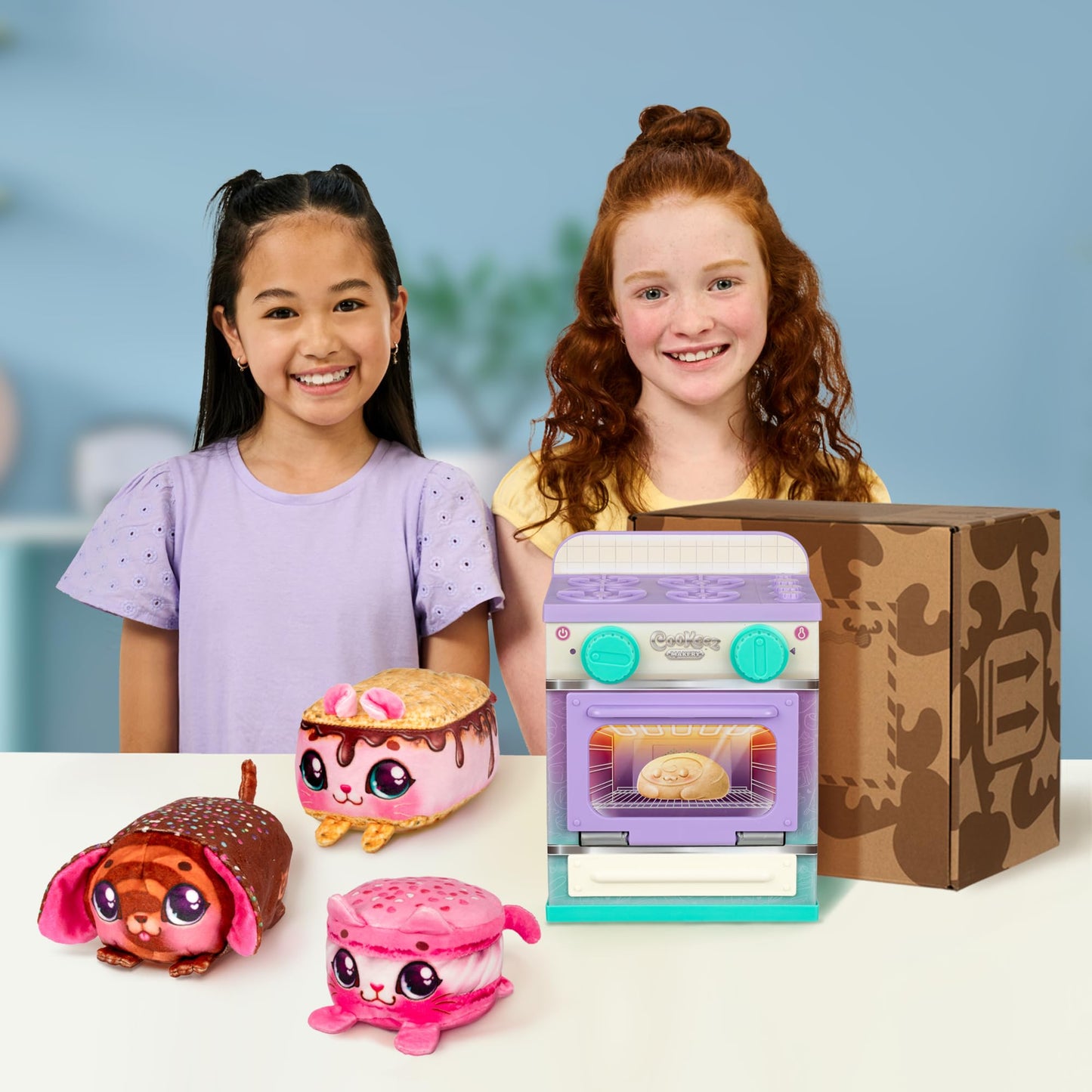 Cinnamon Treatz Oven – Interactive Bake & Reveal Oven Playset with Mystery Scented Plush (Cinnamon Pooch, Fondant Feline, or Strawberry Swirl), Mixing Tools, Dough, & Accessories, 5+