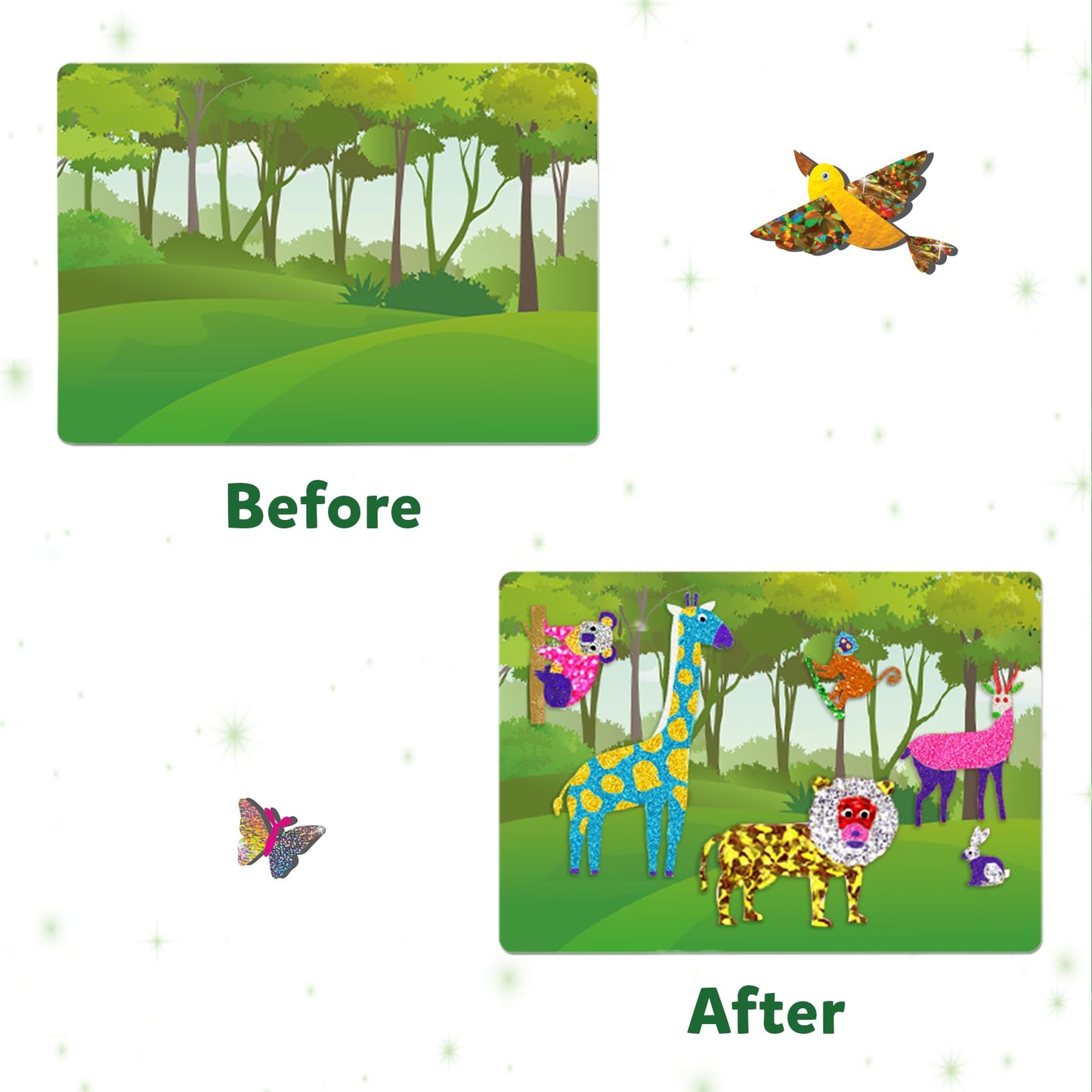 Skillmatics Foil Fun - Unicorns & Princesses, No Mess Art for Kids, Craft Kits & Supplies, DIY Creative Activity, Travel Toys, Gifts for Ages 4, 5, 6, 7, 8, 9