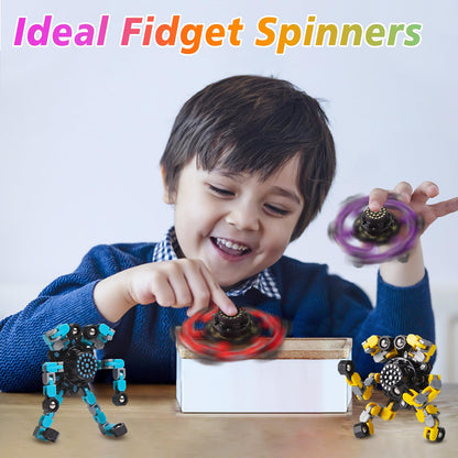 Transformable Fidget Spinners Set