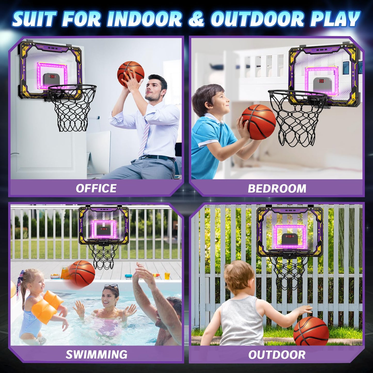 Indoor Basketball Hoop for Kids