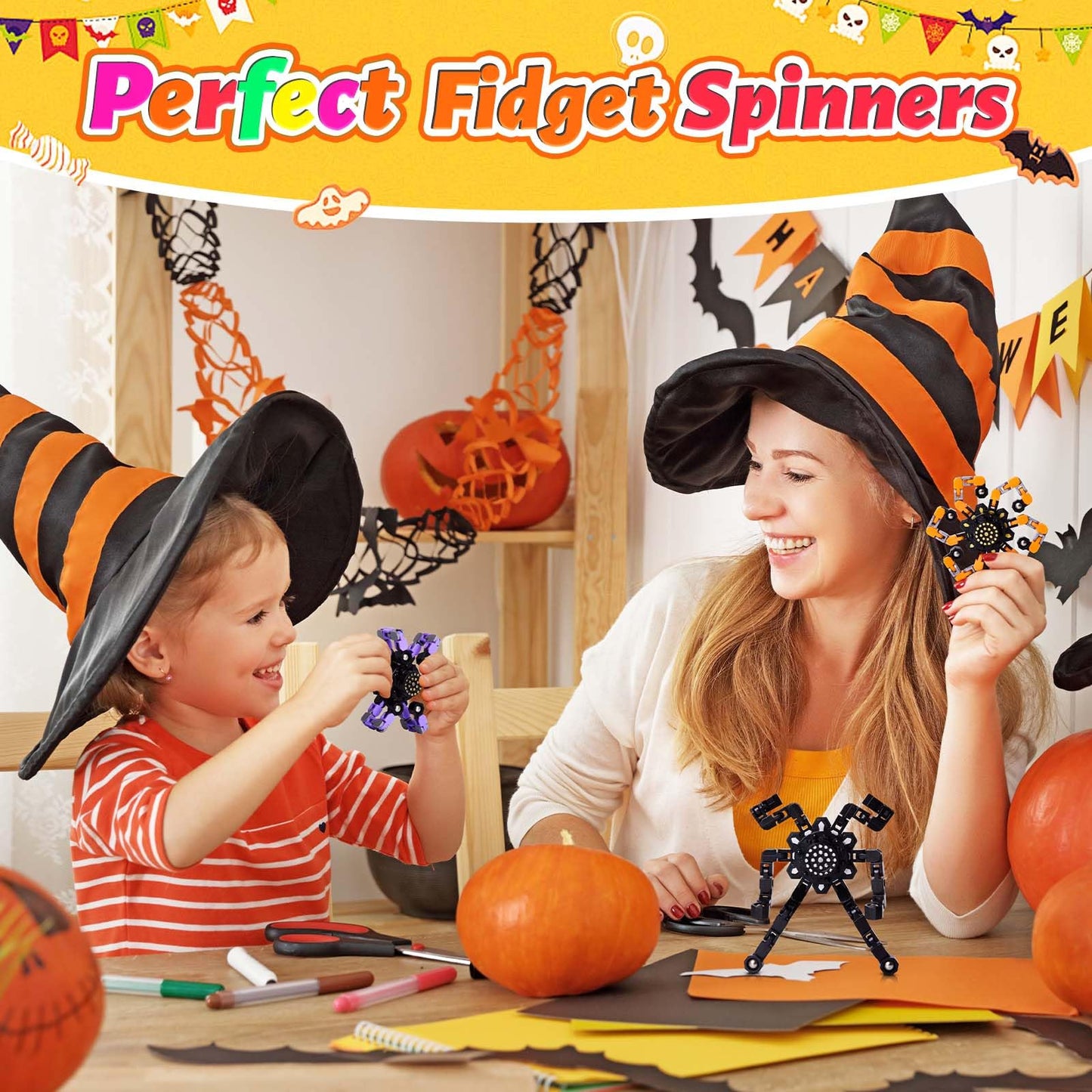 Transformable Fidget Spinners Set