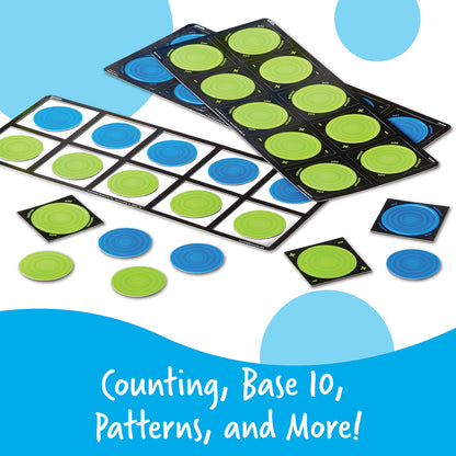 Learning Resources Connecting Ten-Frame Trays, 165 Pieces