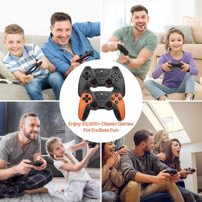 20000+ Games,2025 Retro Home Game Console Wireless