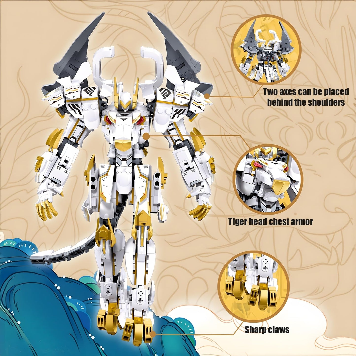 Transforming Robot Building Set for Adults, 2 in 1 City Warrior Mech & Fighter Jet Building Toy Model, 952 Pcs Creative Collectible Gift for Boys Kids 8-12