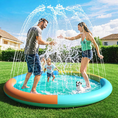 Non-Slip Splash Pad 67" Extra Large Sprinkler for Kids