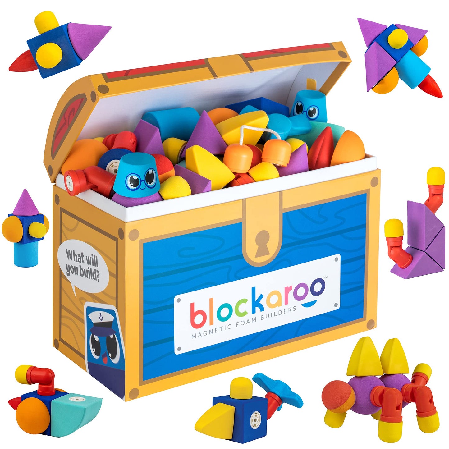 Magnetic Foam Building Blocks
