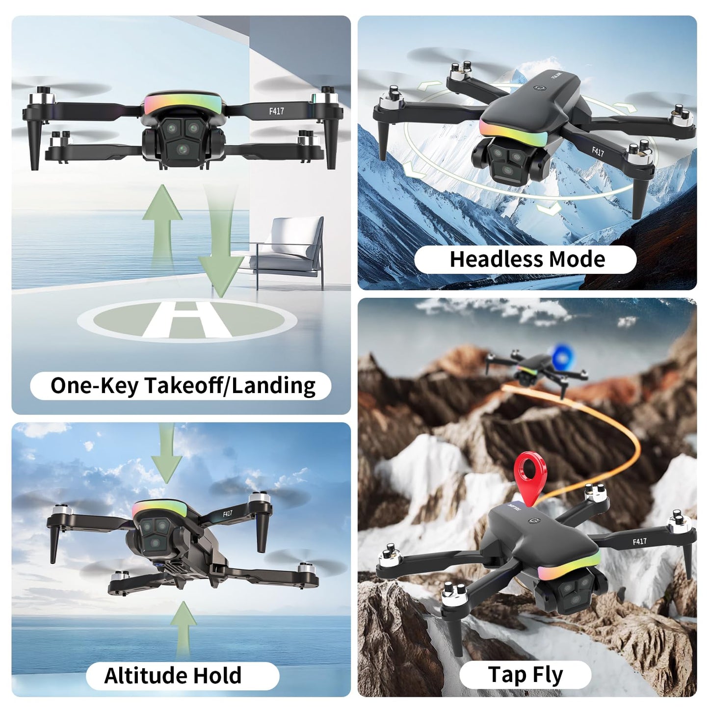 F417 Drone with Camera 1080P