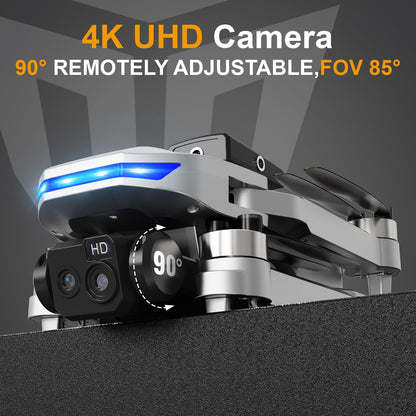 Brushless Motor Drone,90° Adjustable 4K
