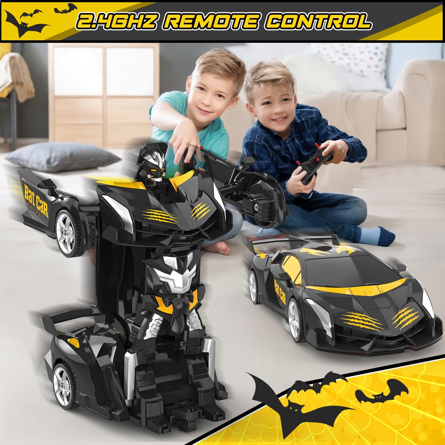 BLUEJAY Transform Rc Cars | Orange and White